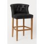 Lexington Milton barstol - Svart l�derimitation
