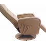 F�t�lj recliner st�llbar i beige PU