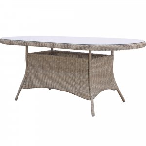 Havebord - Menton | 180x100cm | Natur | Oval Havebord - Menton | 180x100cm | Natur | Oval