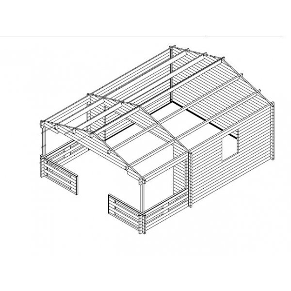 Attefallshus Thea - 24,5 m² Attefallshus Thea - 24,5 m²