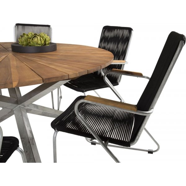 Balsjö Matstol – Svart/metall Balsjö Matstol – Svart/metall