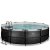 Pool ø488x122cm med filterpump - Svart