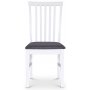 Sandhamn Alice matstol - Vit / Gr�