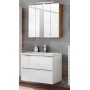 Badrumsmbler Capri 80 cm - vit - Tvttstll med spegel