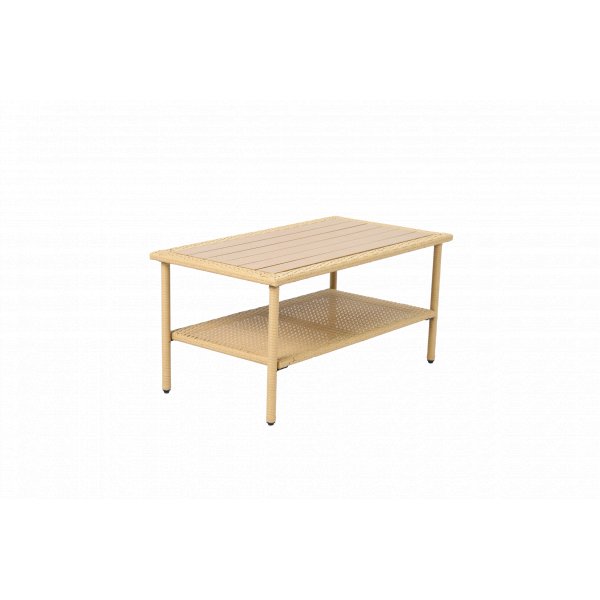 Balkongset 2-sits soffa med bord + Kompakt loungeset f�r balkong + Beige