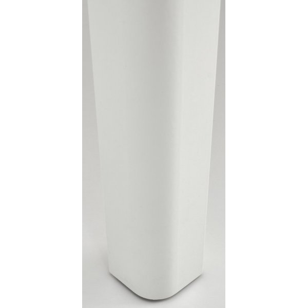Matbord runt f�rl�ngningsbart ek/vit 102-142 cm - Berivan