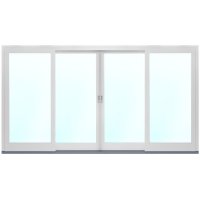 Fasadparti i Trä - 4-delat med skjutdörrar - 3-glas Fasadparti i Trä - 4-delat med skjutdörrar - 3-glas