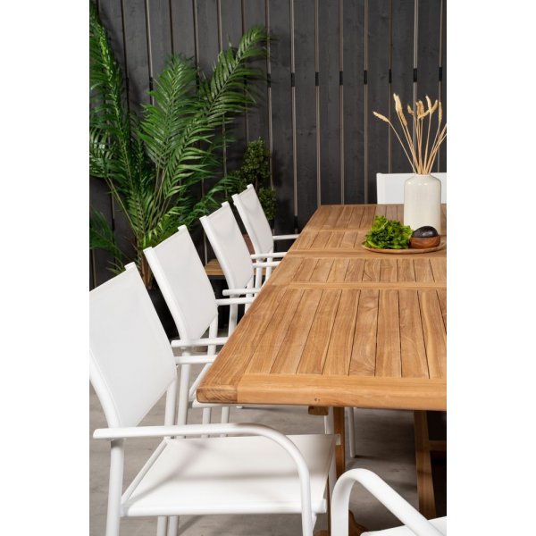 Bjuråker Matgrupp - Vit/Teak - 10 Stolar Bjuråker Matgrupp - Vit/Teak - 10 Stolar