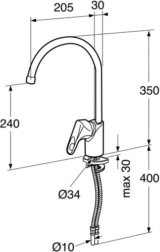 GBG Nordic köksblandare hög pip - 8303241 GBG Nordic köksblandare hög pip - 8303241