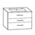 Tvättställsskåp Magne D60 (graphite)