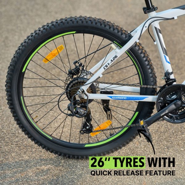 Mountainbike Neel 26\\\" - Vit + Låskätting Mountainbike Neel 26\\\" - Vit + Låskätting