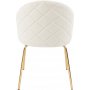 Stol beige sammet guldiga ben - Plaza