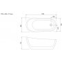 Badkar Waikiki - 170 cm