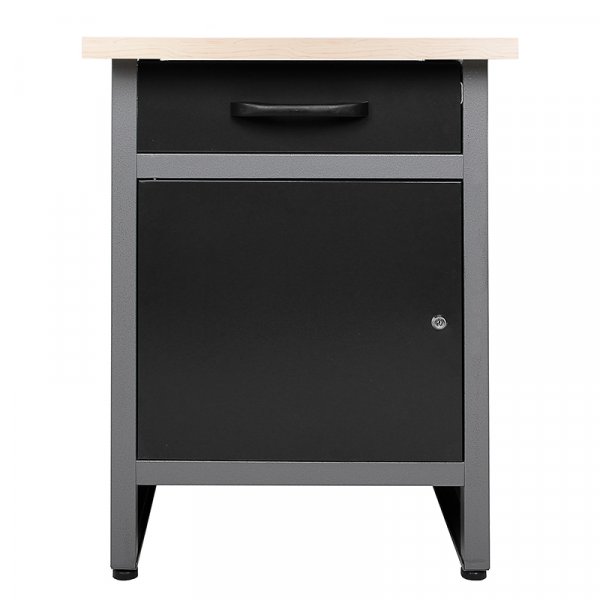 Garageinredning | St�lkonstruktion | V�ggsk�p & Arbetsb�nk | Gr�/Svart