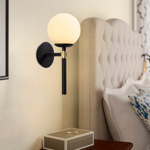 Gondol v�gglampa 3041 - Svart/vit
