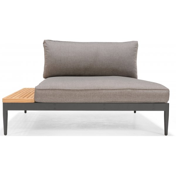 Lifestyle Garden Topaz Loungegruppe mit Tagesbett - Grau/Teak
