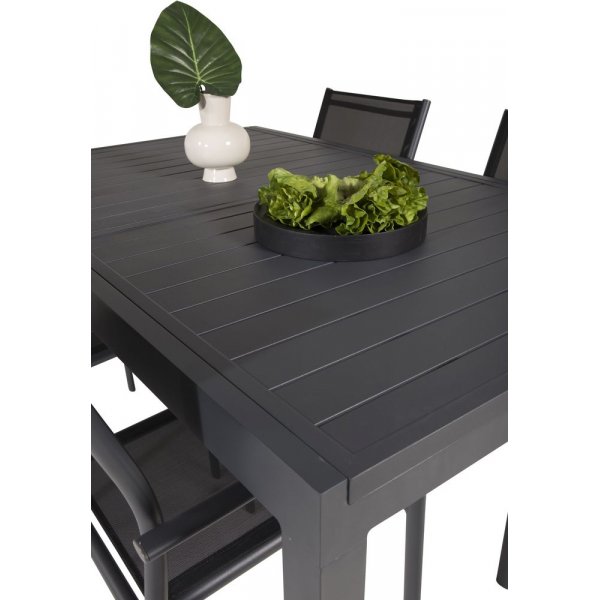 Holma Matgrupp (160x100) - Svart - 4 Stolar Holma Matgrupp (160x100) - Svart - 4 Stolar