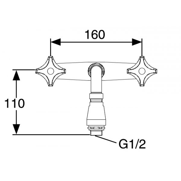 FM Mattsson Tvågrepps spolblandare Krom - 3160-0610 FM Mattsson Tvågrepps spolblandare Krom - 3160-0610