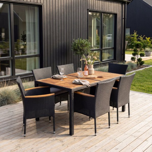 Rotting utef�t�lj - Svart plastrotting uteplats & balkong