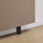Sänggavel 180 cm bred rundad design - Beige Sänggavel 180 cm bred rundad design - Beige