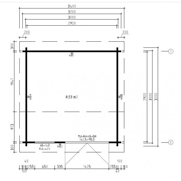 Friggebod Arne G - 10 m² Friggebod Arne G - 10 m²