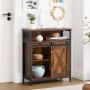 Zeke sk�p med f�rvaringsfack - Brun/svart