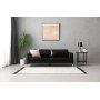 Soffa 3-sits svart PU - Cansas Soffa 3-sits svart PU - Cansas