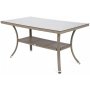 Matgrupp Sumba bord + 6 stolar - Beige melerad