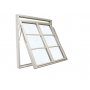 Vridfnster med bgpost - 3-glas - Tr - U-vrde: 1,1