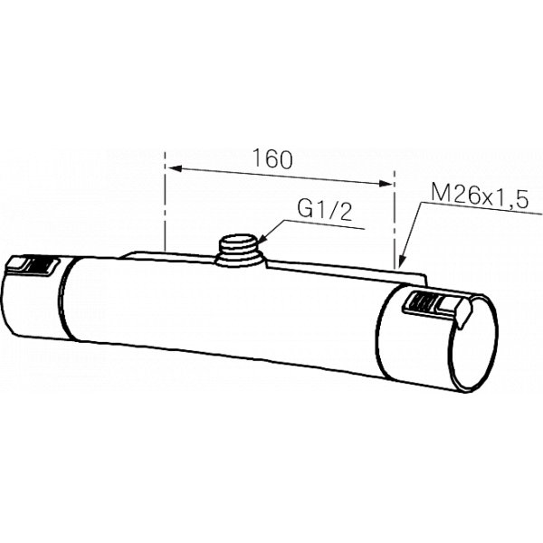 Mora MMIX T5 - Med utlopp uppt - ECO, krom