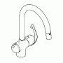 Grohe Diskldsblandare ettgrepp, DN 15 Zedra 32310