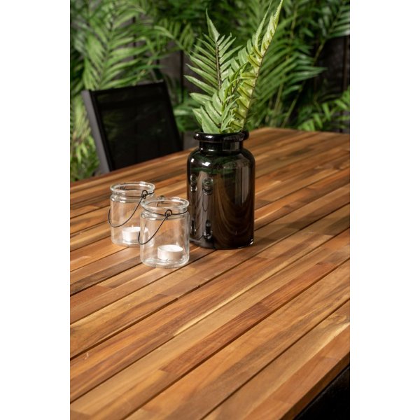 Balsjö Matgrupp (205x90) - Svart/Natur - 6 Stolar Balsjö Matgrupp (205x90) - Svart/Natur - 6 Stolar