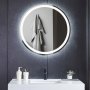 1 Rund badrumsspegel 80 cm | LED-belysning, anti-fog & dimmer