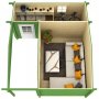 Attefallshus Mullsj - 21,5 m