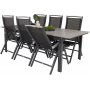Prssebo Matgrupp (224x100) - Svart/Gr - 6 Stolar