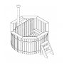 Tr trdgrd TUB (Siberian gran) - ugnsutrymmet -  2,2m