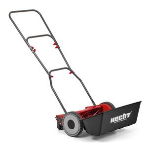 handgräsklippare hecht 30 cm manuell med uppsamlare metallchassi
