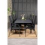 Holma Spisegruppe (160x100) - Sort - 8 Stole