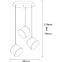 Berkeley taklampa 192-S2 - Svart