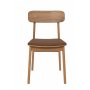 Matstol Oljad Ek med Brun sits PU - Kleppen Matstol Oljad Ek med Brun sits PU - Kleppen