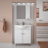 Möbelpaket Capri 65 vit Möbelpaket Capri 65 vit