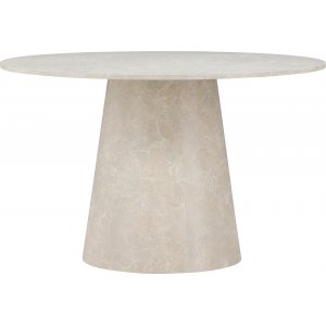 Matbord �120 cm - Beige marmor - Lanzo