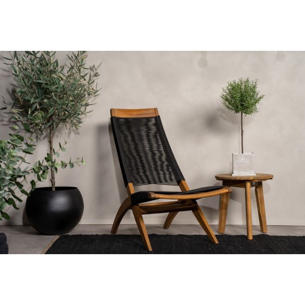 Lekvall stol - Svart rep/Akacia Lekvall stol - Svart rep/Akacia