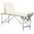 Massagebänk med metallben - 3 zoner - Beige