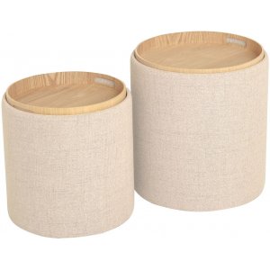 Maiko puff 2st - Beige