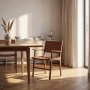 1 Karmstol Läder Konjak/Teak - Porto Large