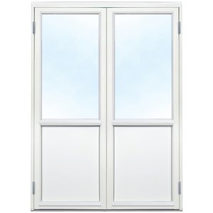 Parfönsterdörr - 3-glas - Trä - U-värde: 1,1 - Outlet - Altandörrar, Ytterdörrar, Dörrar & portar