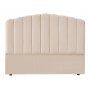 1 Sänggavel välvd beige 180 x 125 cm - Laholm