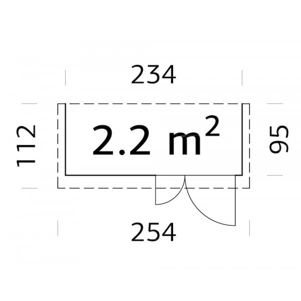 Abstellraum Leif 2,2 m�