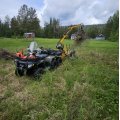 Kundbild Vedsläp med lyftkran 300 kg skogsvagn traktor Werkraft: En mycket robust och prisvärd...